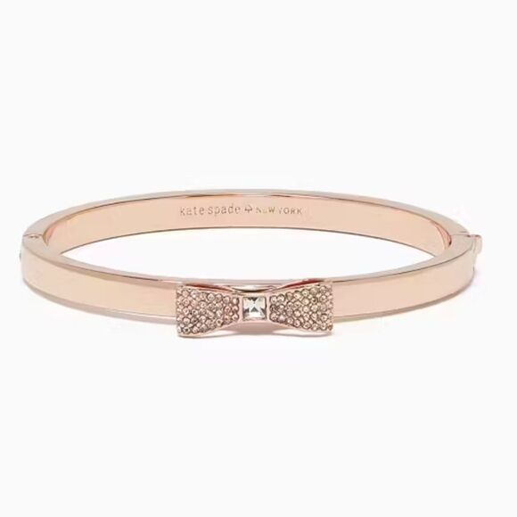 Ready Set Bow Pave Bow Bangle - Picture 1 of 2